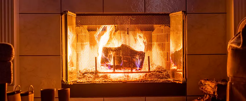 Mendota Hearth Landscape Fireplace Installation in Secaucus, New Jersey