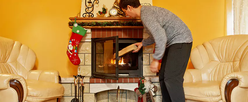 Rusted Metal Fireplace Restoration in Secaucus, New Jersey